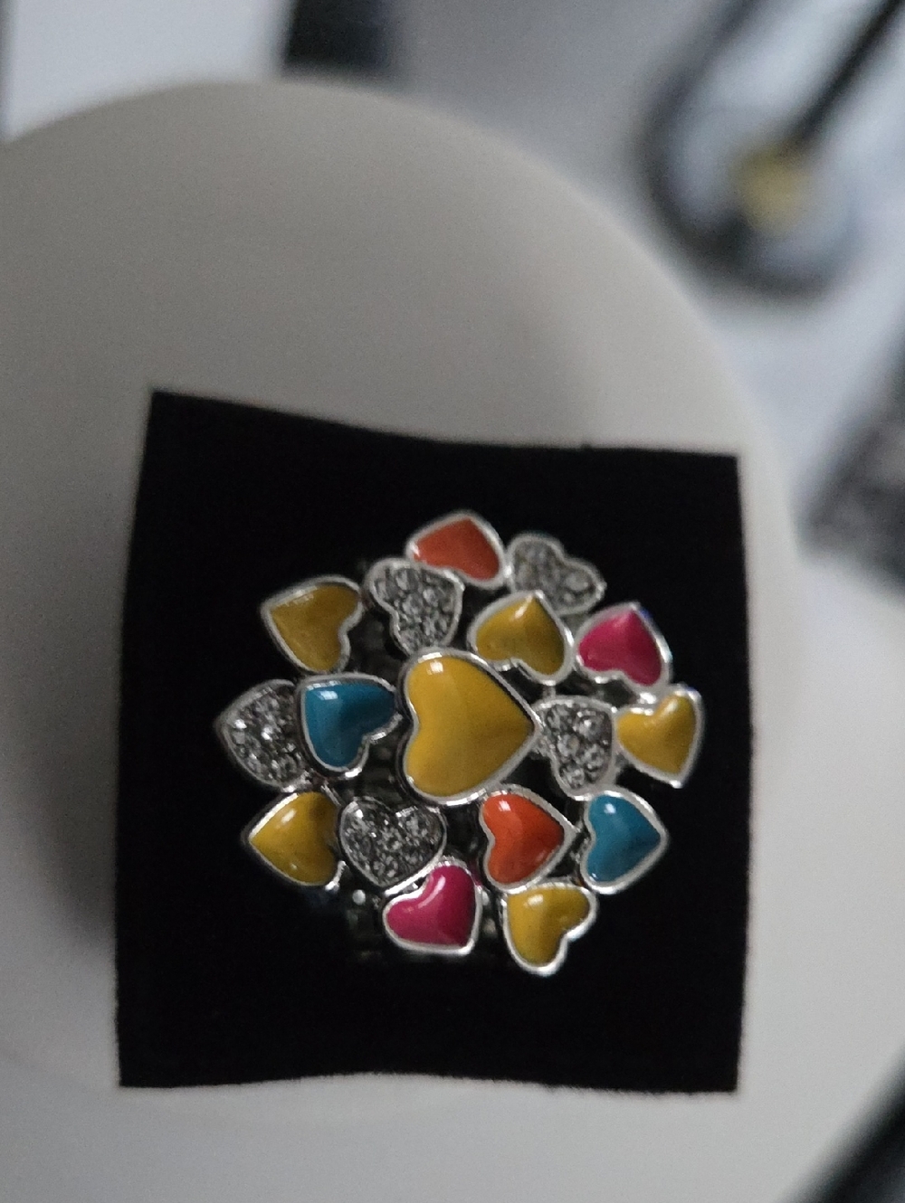 Paparazzi Gimme Some Lovin Yellow Ring NWT - Picture 3 of 3